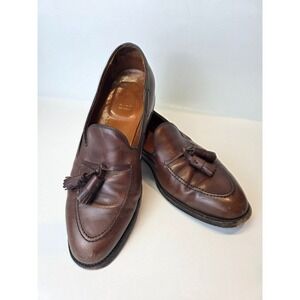 Alden New England 561 Brown Leather Tassel Men's Loafer Shoes  Men Size 10.5 B D